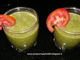 Healthy green smoothie type 1