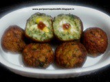 Makai palak tikki / corn stuffed spinach tikki