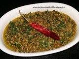Masoor palak / red lentils with spinach