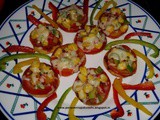 Mini papdi pizza bites