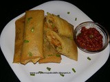 Schezwan dragon spring rolls