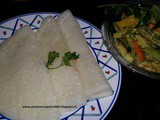 Tandulache ghavan / rice pancakes