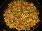 Warm sweet potato & sprouts salad