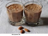 Chocolate Almond Lassi for hot summer days – kids love it
