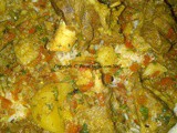 Gos-no-kharo Ras Chaval with Khatti Mithi Kachumbar (from cookbook)