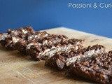 Barrette con cereali e muesli al cioccolato