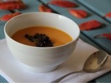 Butternut squash, sweet potato & chorizo soup
