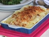 Comfort eating in style! Pumpkin & potato gratin