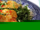 Honey, lemon & chilli halloumi