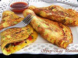 Egg Paratha Or Dimer Porota