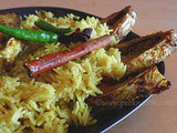 Elish Pulao/Bengali Rice Pilaf With Hilsha Fish
