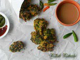 Healthy Spinach Fritters Or Palak/Palang Ke Pakode