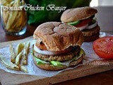 Homemade Spicy Indian Style Chicken Burger Recipe