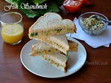 Indian Style Tuna Fish Sandwich