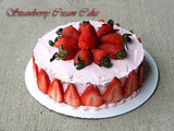 Strawberry Whipped Cream Cake