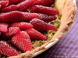Crostata alle fragole e pistacchi - Strawberry and pistachios tart