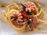 Pasta con i polipetti - Pasta with baby octopus