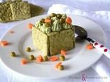 Scrigno di biscottini salati al tè macha e mousse di piselli - Treasure chest of tea macha crackers and mousse of peas
