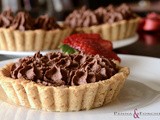 Tartellette alle nocciole con ganache caffè e cioccolato - Hazelnut tarts with ganache coffee and chocolate