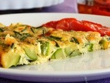 Baked zucchini omelette