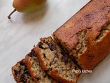 Cake with Chocolate, Pistachios and Pear