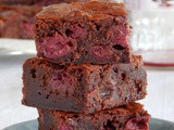 Chocolate Brownie with Sour Cherries