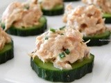 Cucumber Rounds with Tuna