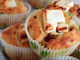 Feta cheese  and sun dried tomato mufffins