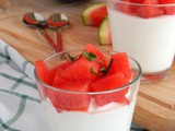 Greek Yogurt, Feta Cheese and Watermelon