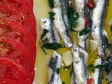 Marinated fresh anchovies