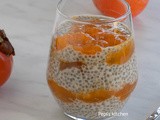 Overnight Oats with Chia seeds and Persimmon