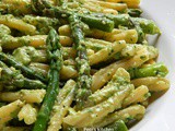 Pasta with Asparagus and Spearmint Pesto