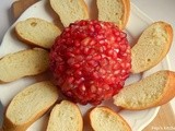 Pomegranate cheese ball