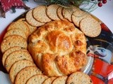 Puff pastry stuffed with brie and caramelised apple