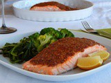 Salmon with Mustard and Grape Molasses