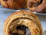 Whole Wheat Croissants filled with Tahini, Cocoa and Honey