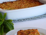 Zucchini pie with spearmint