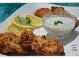 Crispy Parsi Chicken Farchas served with Mint-n-Mustard Yogurt Dip