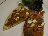 Kheema Goat Cheese Flatbread