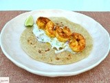 Spicy Shrimp Tacos with Yogurt Raita Slaw