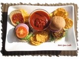 Spinach & Chickpeas Kebab Sliders with a Spicy Tomato Chutney