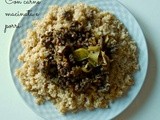 Bulgur con carne macinata e porri - Bulgur with minced meat and leek