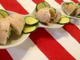 Involtini di pollo e zucchine e scamorza affumicata (cottura light) - Chicken, zucchini and scamorza cheese rolls (light cooking)