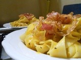 Pappardelle alla zucca con pancetta croccante