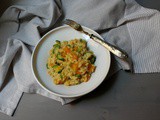 Risotto con zucchine e zucca