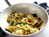 Tortelloni di cinghiale con verdure