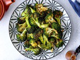 Air Fryer Broccoli with Spicy Sauce