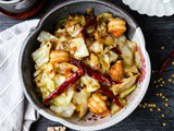 Cabbage Stir Fry with Shrimp and Dried Chiles