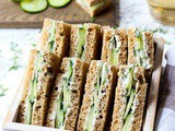Cucumber Sandwiches With Tzatziki Sauce