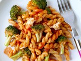 Gemelli with Tomato Sauce and Broccoli